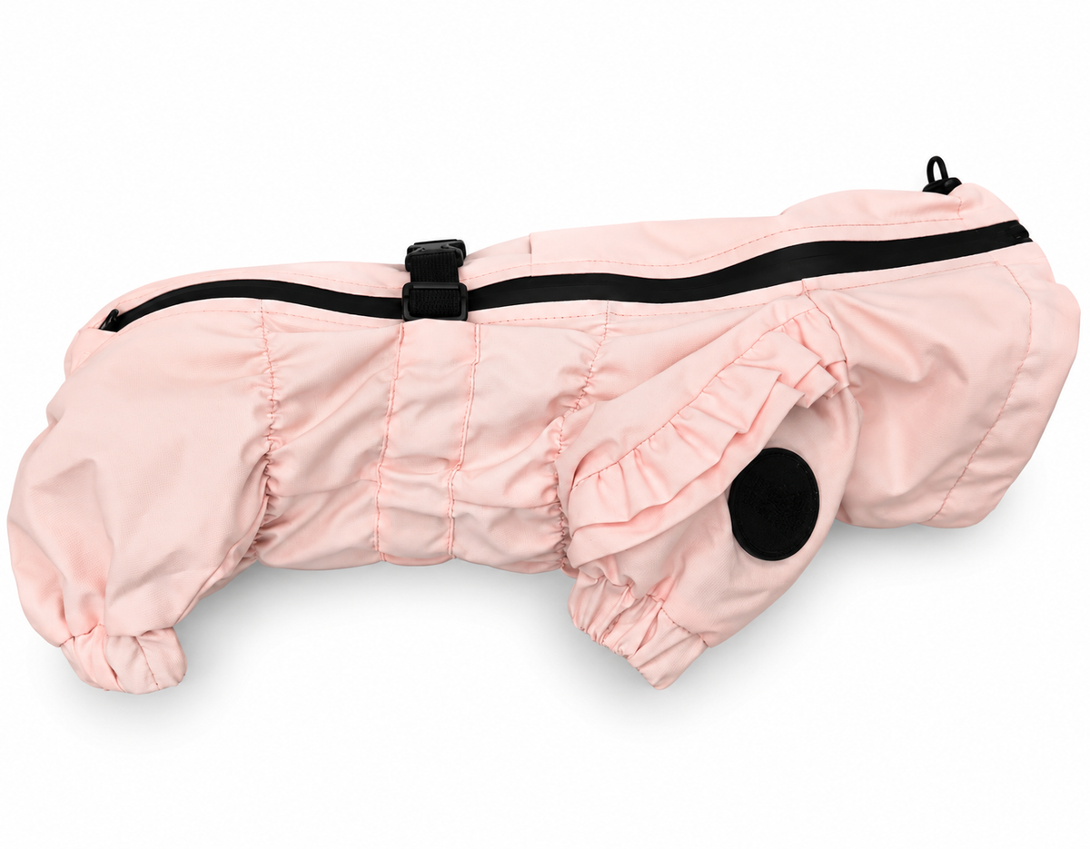Membrane waterproof dog suite powder pink — Girl — Fleece
