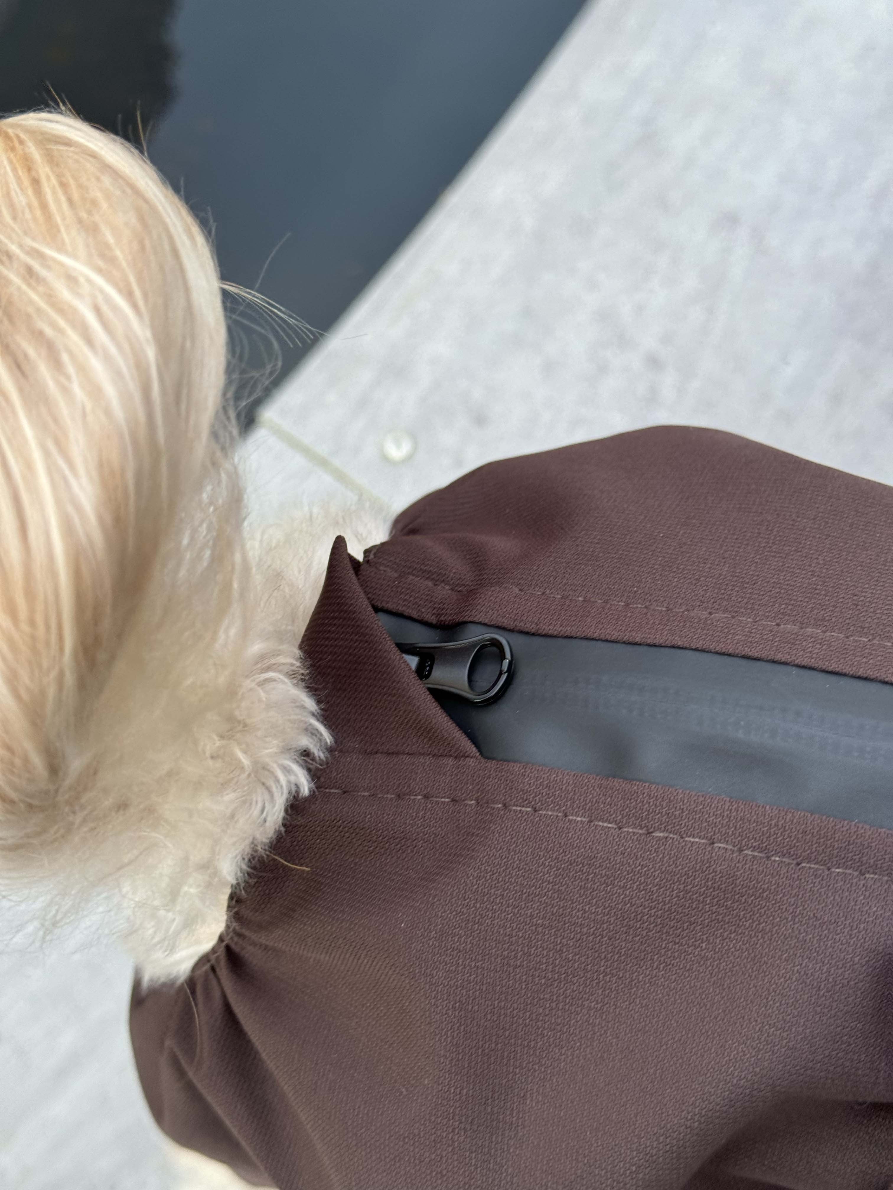 Membrane waterproof dog suite chocolate — Boy — Synthetic down insulation with fleece