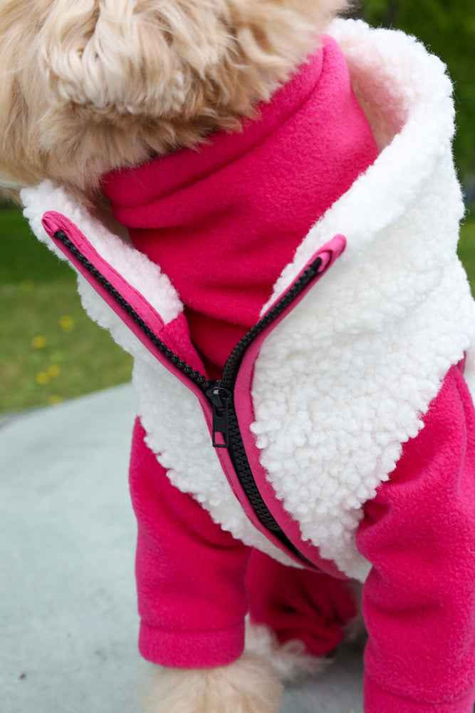 Vest Teddy — Fuksia
