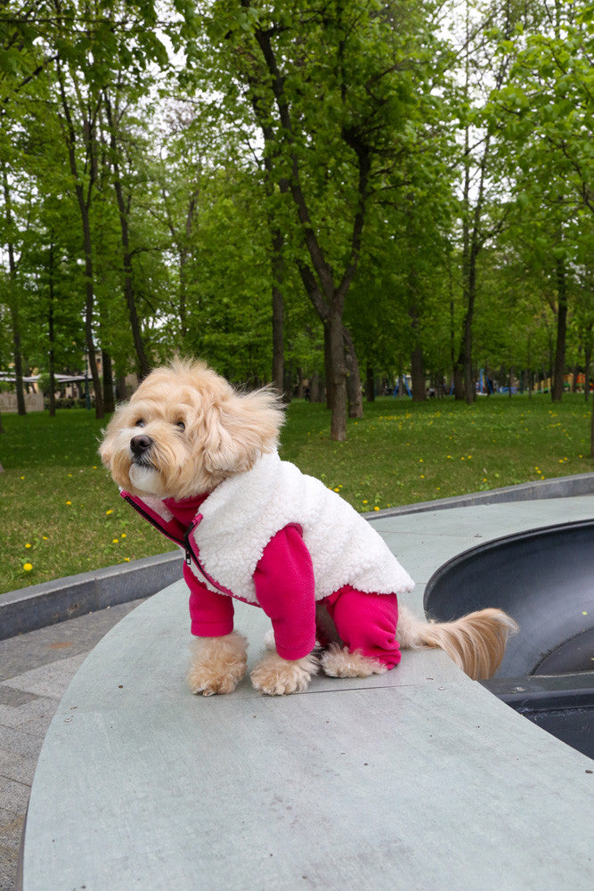 Vest Teddy — Fuksia