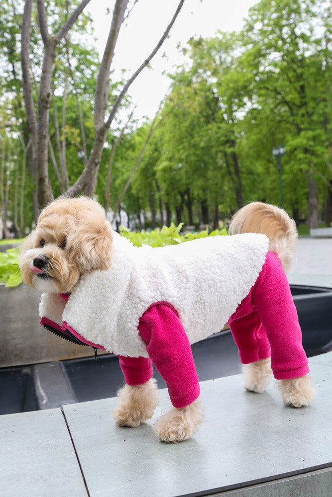 Vest Teddy — Fuksia