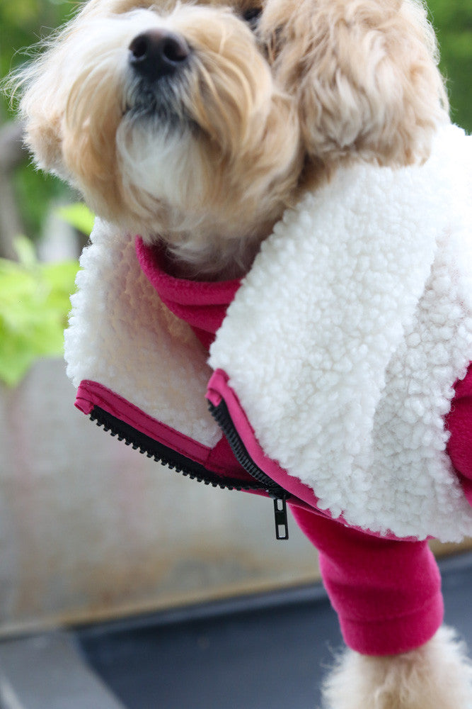 Vest Teddy — Fuksia