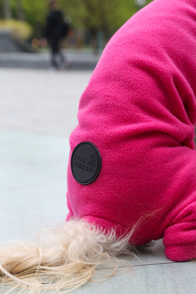Fleece jumpsuit — Fuksia
