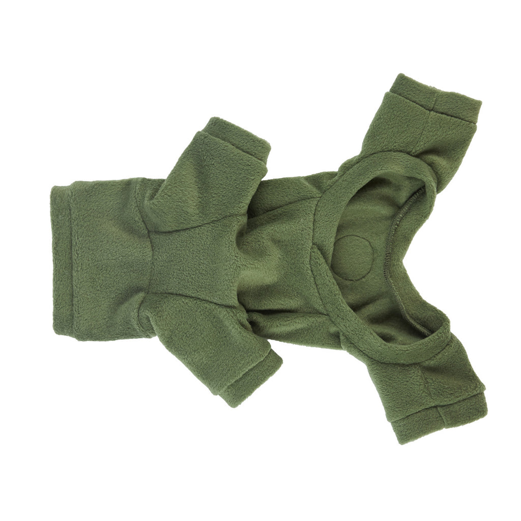 Fleece jumpsuit — Khaki