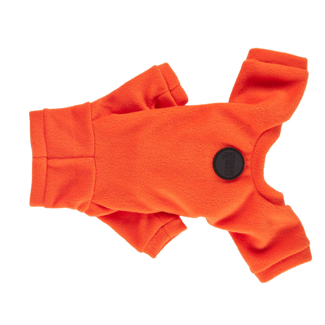 Fleece jumpsuit — Orange