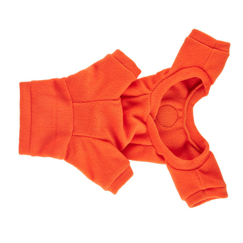 Fleece jumpsuit — Orange