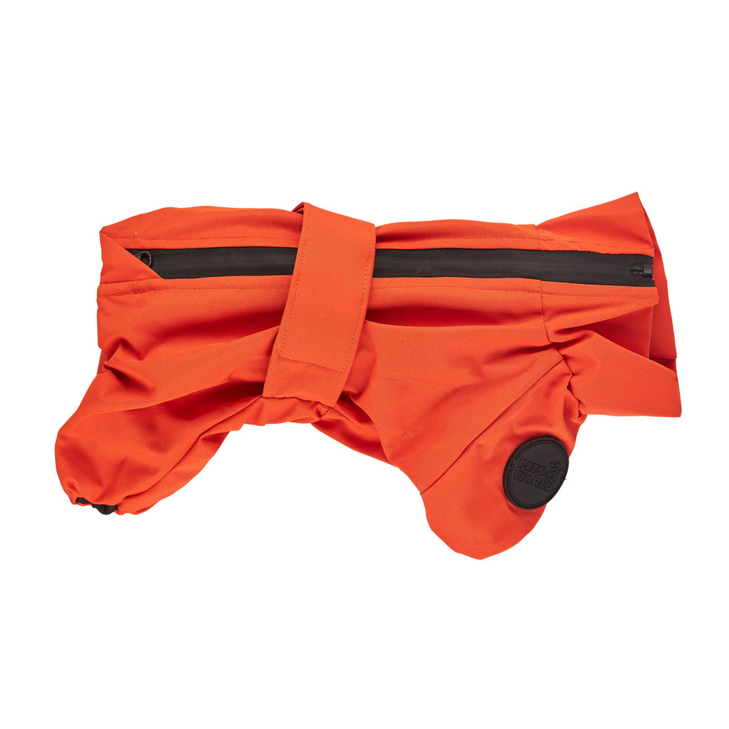 Membrane waterproof dog suite orange — Boy — Synthetic down insulation with fleece