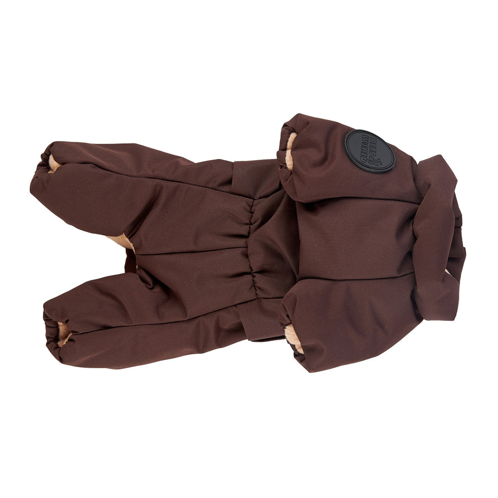 Membrane waterproof dog suite chocolate — Boy — Synthetic down insulation with fleece