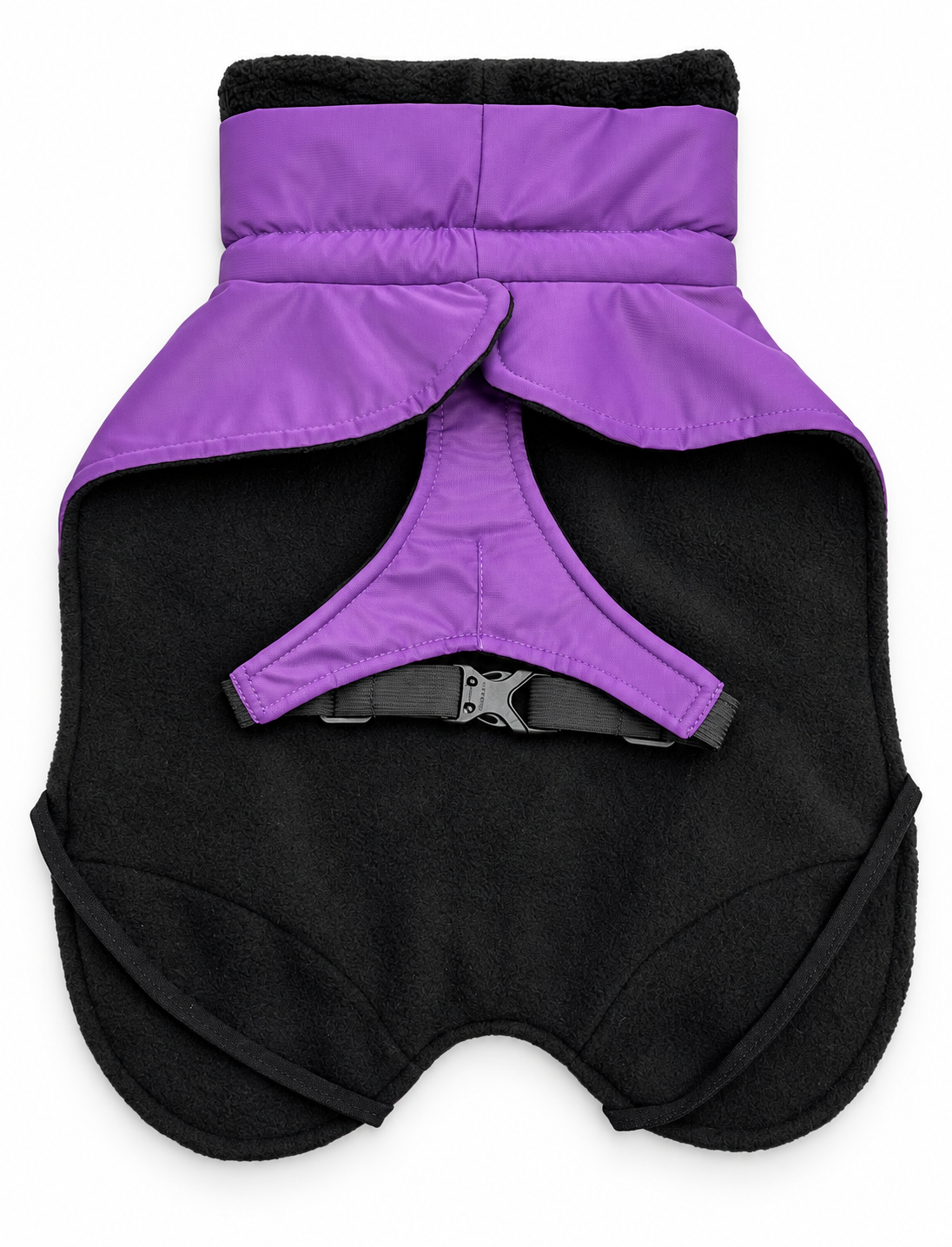 Membrane fleece dog blanket coat — Purple