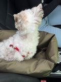 Armrest car seat for dog — Khaki