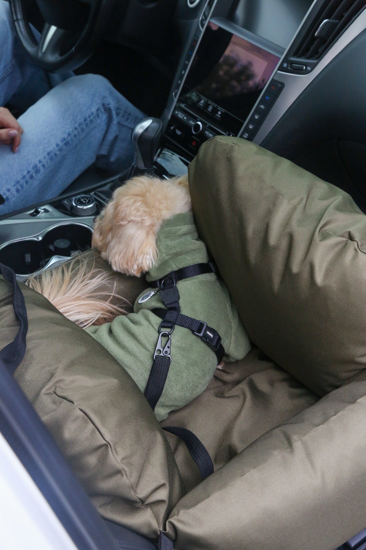 Car seat for dog — Khaki